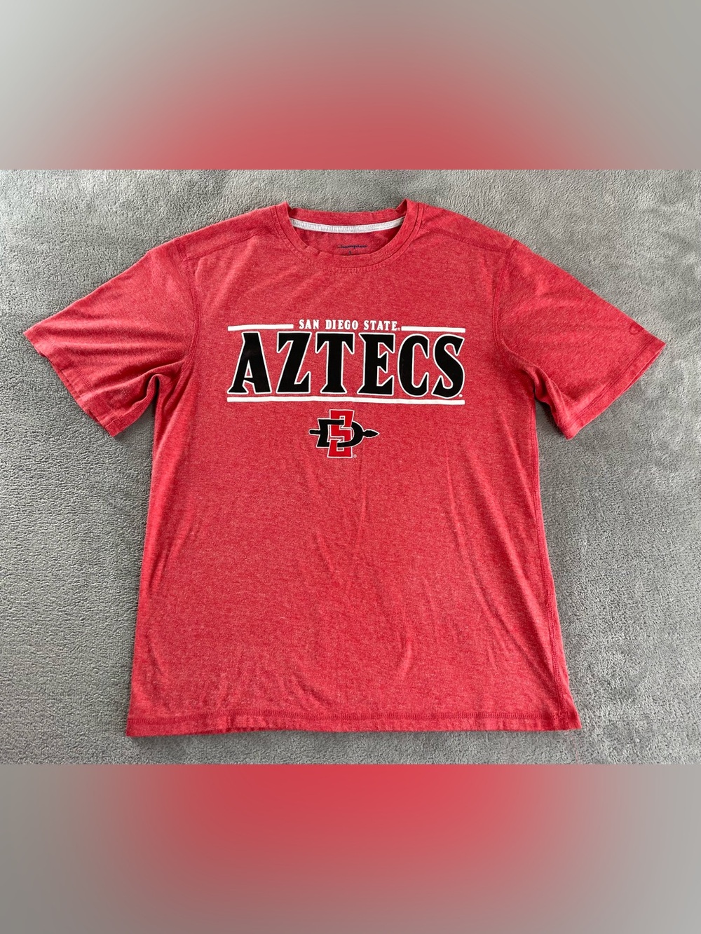 San Diego State Aztecs T Shirt Men’s Small Red Short Sleeve Champion
